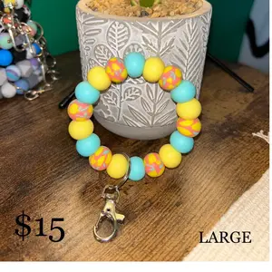 Large Silicone Keychain Wristlet