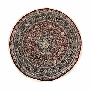 Refined Xena Red Hand Knotted Wool Rug