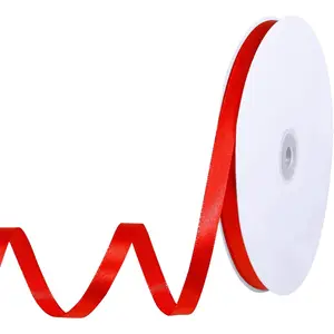 Red Ribbon 120 Yards 3/8 Inch Thin Red Satin Ribbon Craft Fabric Ribbons for Hair Bow Making  Wrapping Floral Bouquet Wedding Party Decorations