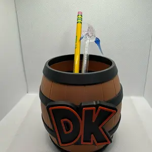 Donkey Kong barrel with logo