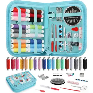 Sewing Kit Gifts for Teen Grils Adults Women Mom Grandma, Portable Sewing Supplies Contains Tape Measure, , Thimble, Thread, Sewing  (Alpaca)