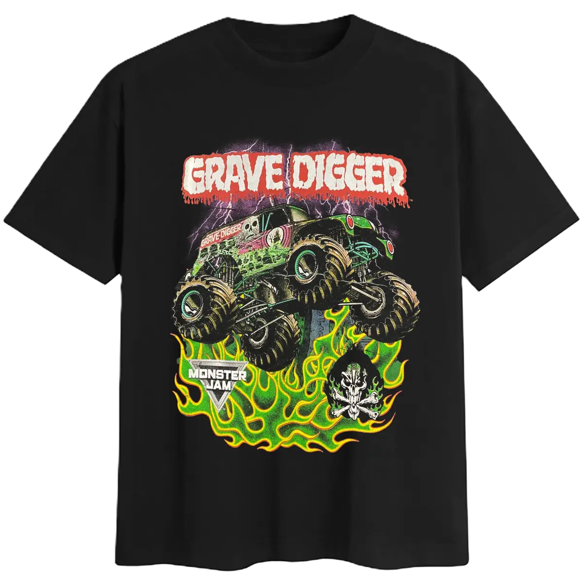 Grave Digger Monster Truck Racing Monster Jam Unisex T-shirt Menswear