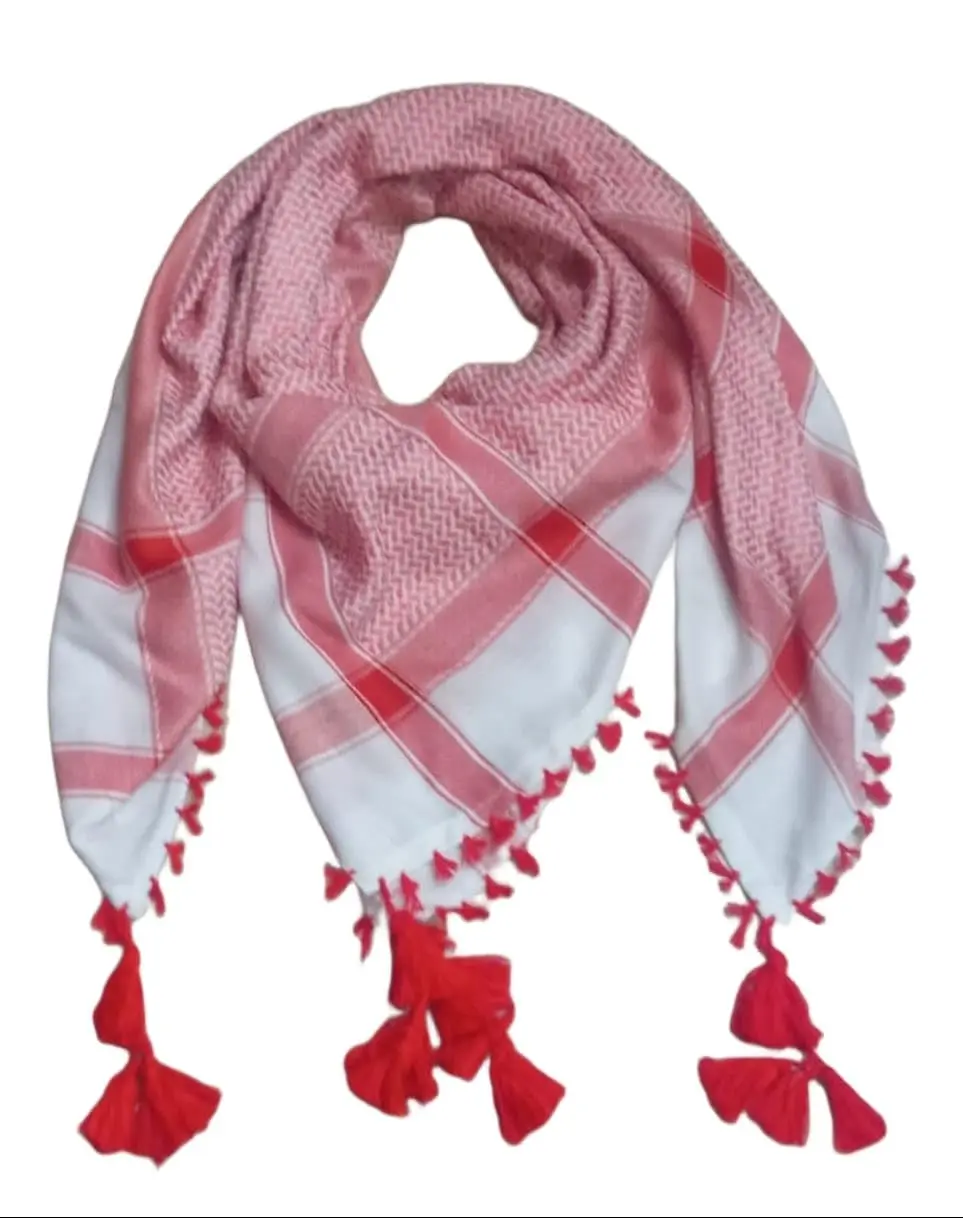 Adult Men Arab Head Scarf Keffiyeh Middle East Desert Shemagh Wrap Muslim Headwear Arabian Costume Accessories