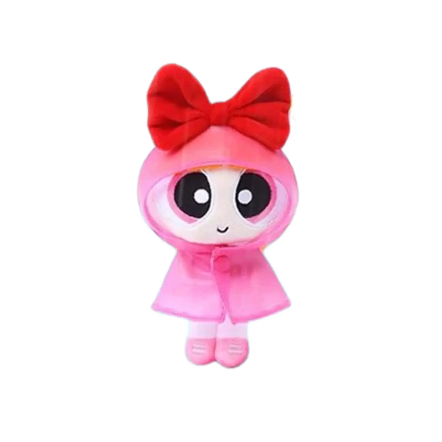 HUGKIS Powerpuff Girls Raincoat Plush Keychain - Blossom