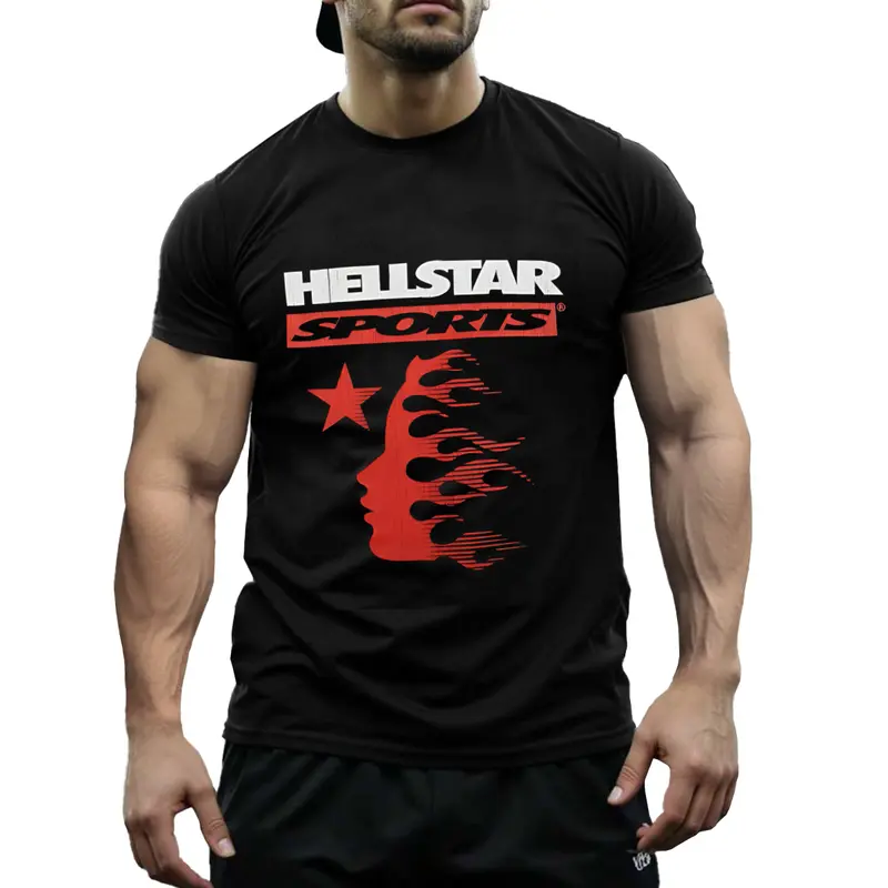 HELLSTAR 紫色 ストーン付き Hellstar-OG-Logo-Rhinestones-