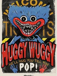 Poppy Playtime - Huggy Wuggy Wall Poster