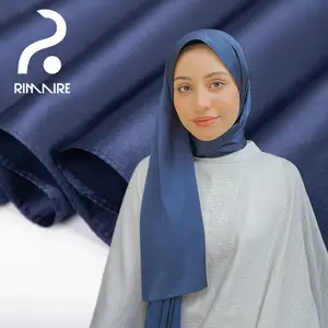 RIMAIRE Premium Shawl Satin Scarf Hijab Silk Raya solo poly hijab hijab  manufacturer modal  hijab