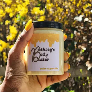 Bethsey's Body Butter 150g Cream Oil with Organic Shea Butter, Cocoa Butter & Coconut Oil for Skin Nourishment and Moisturizing