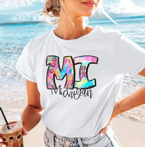 Michigan Neon Splash DTF Transfers - THIS IS NOT A SHIRT