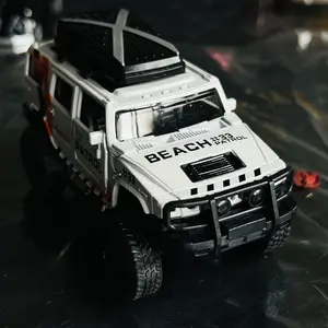 Super handsome gift off-road vehicle alloy car model children's toy door opening car model gift ornament