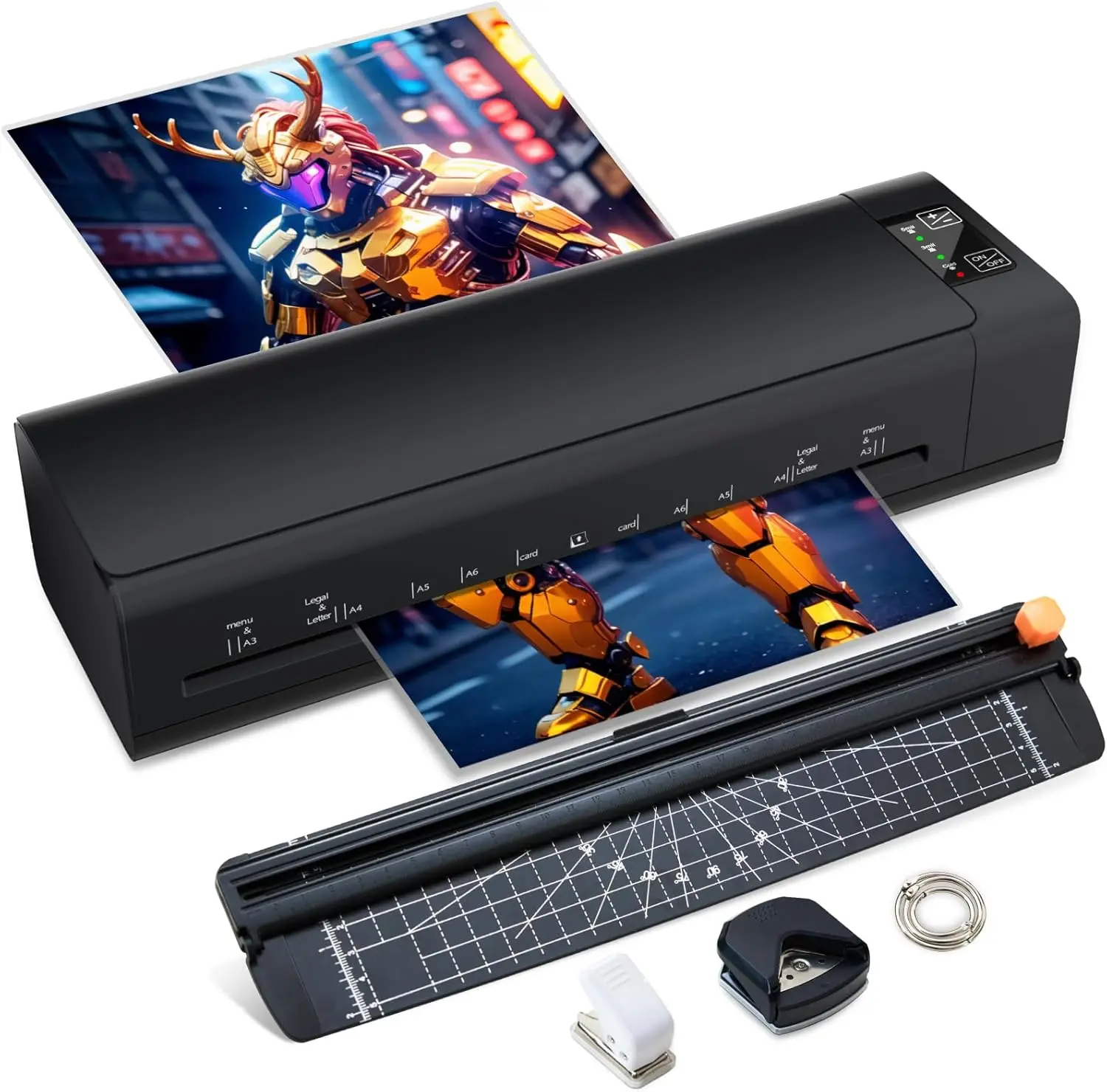 13" Laminator Machine, A3 9-in-1 Hot & Cold Laminating Machine