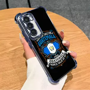 One day I set out from Guatemala Pattern Cool Design On Black Background Suitable For Aesthetic Electroplated TPU Casing For SAMSUNG GALAXY S22 S23 S24 S25 Edge FE PLUS ULTRA Four Corners Anti-Fall Transparent Casual Soft Silicone Phone Cases L1697