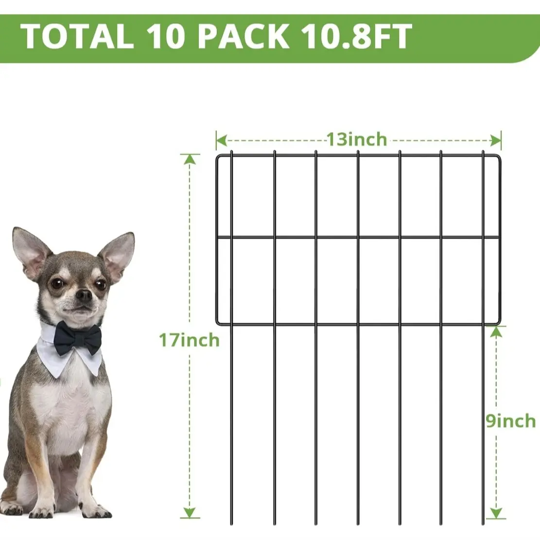 10pcs 17''(H) X 10.8 Ft(L)