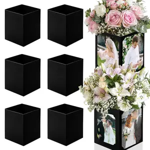 6 Pcs Picture Centerpieces Box Set, Party Decoration Frame, Ideal for Tables, Perfect for Birthdays & Weddings, Vibrant 6/7 Inch Displays, Versatile Prop Storage Solution