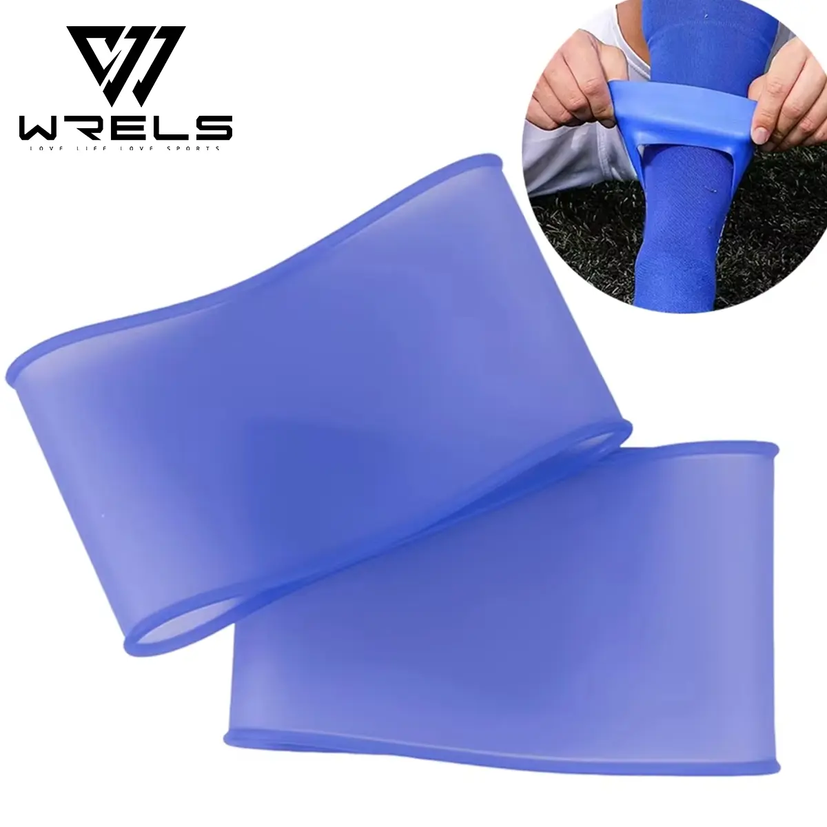 Anti-slip Silicone Shin Guard, 1 Pair Unisex Football Sports Shin Protection Accessories, Protective Gear for Men & Women Outdoor Sports, Soccer Training Equipment