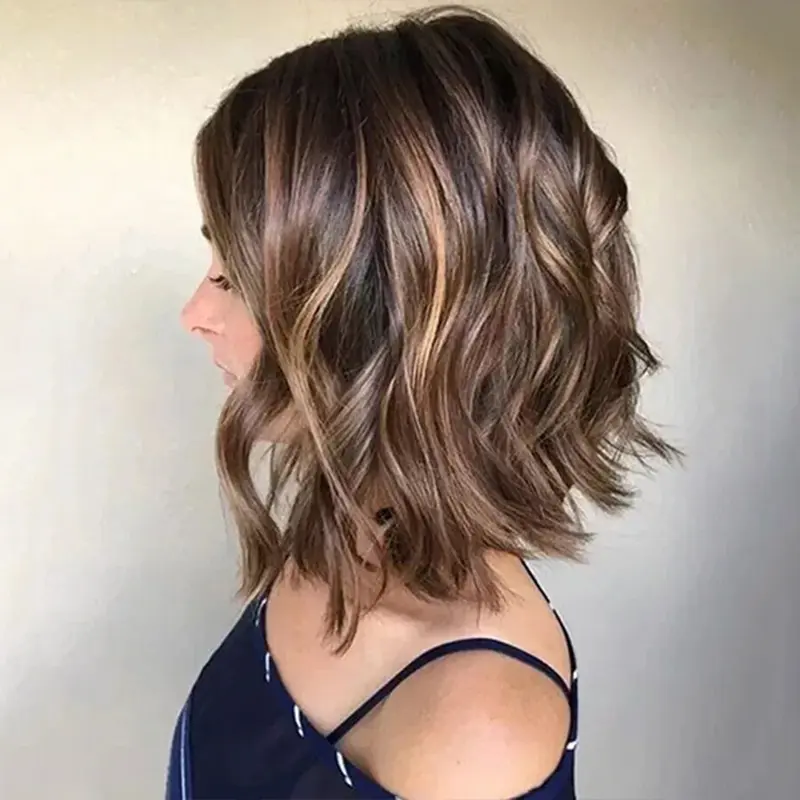 Jessie's Wig [Daphne] Balayage Wavy Bob 13X4 Lace Side Part Wig True-Hold Glueless 5.5x5.5 Lace Wig Human Hair  #SummerWins #DealsForYouDays