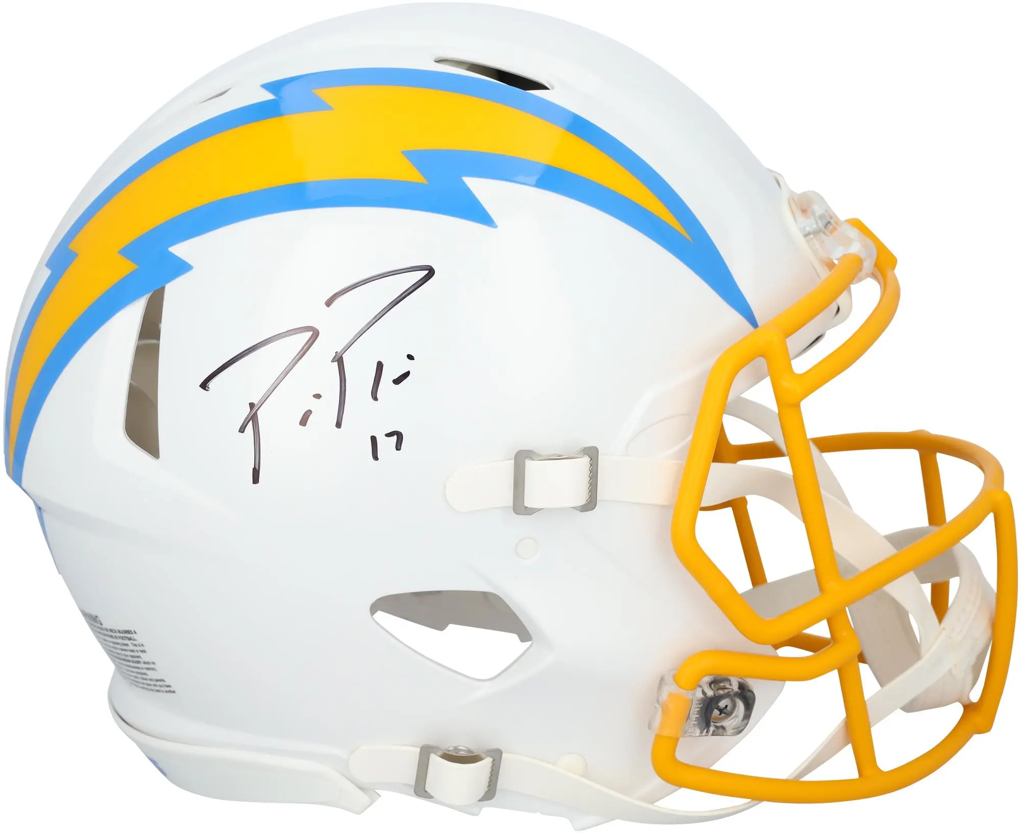 Philip Rivers Los Angeles Chargers Autographed Riddell Speed Authentic Helmet - Fanatics Authentic Certified