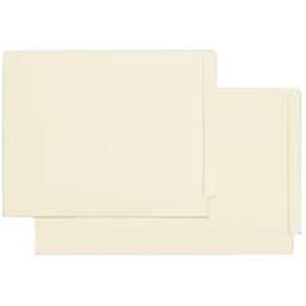 Smead Manufacturing Company SMD27110 End Tab Folder - Straight, Double-Thick Tabs, 1/2in Wide, 11 Point Stock, Legal Size, 9.50in H, Dental Office Shelf Filing Supply with Embossed Lines, Slit-Punching for Large Records Management