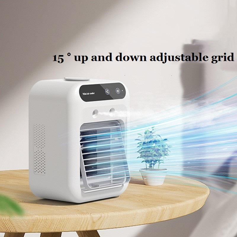 Portable Air Conditioner Air Cooler Fan with Atomization Technology for Room Office Cars USB Powered Ivory White 25W 167x225x120mm Touchscreen Control Portable Air Conditioner Air Cooler Fan with Atomization Technology for Room Office Cars USB Powered Ivory White 25W 167x225x120mm Touchscreen Control