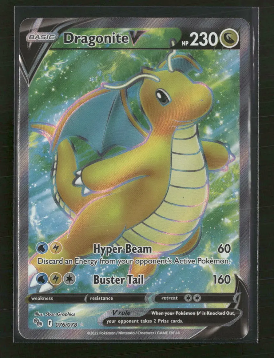 Pokemon GO Dragonite V (Full Art) #076/078