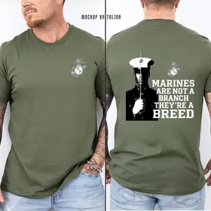 USMC Not A Branch Theyre A Breed Shirt, Official Marine Corps Graphic Tee, United States Military Veteran Pride Gifts, Semper Fi Americana Apparel Unisex