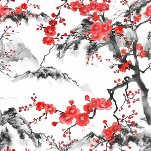Japanese Cherry Blossoms 9 Quilting Cotton Fabric