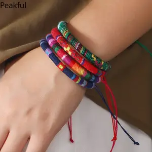 12Pcs Bohemian Surfer Beach Bracelet Set Men & Women Braided Boho Summer Bracelets Handmade Festival Jewelry Accessories