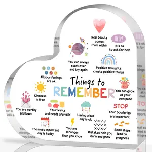 Mental Health Affirmation Desk Decor, Therapy Anxiety Positive Thoughts Display, Psychotherapy Encouragement, Counseling Classroom Decor