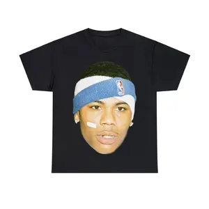Nelly Rap Tee | Vintage Rapper Graphic TShirt | 90s Album Poster Graphic Tee, 90s Style Face Tee
