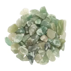 PETAXCELL Crystal Chips Stone, 0.44 Lb Fluorite Gravel Rocks (Green Aventurine, 9 - 27 Mm)