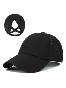 Women's Simple Style Plain Color Baseball Cap, Casual Trendy Hat for Outdoor Sports, Fashion Quick Drying Accessories for Daily Wear and Outdoor Sport