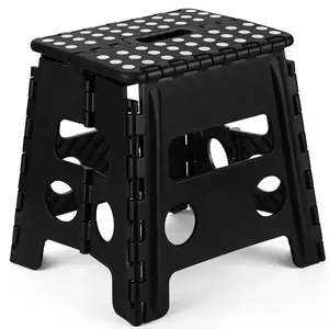 Portable Non-Slip Folding Step Stool with Handle - Lightweight Compact Ladder for Outdoor, Travel, Camping, Picnic and Daily Use