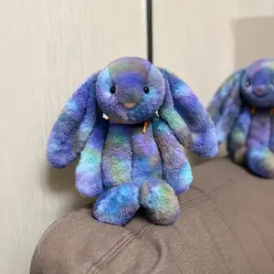 Space Gold Label Bonnie Bunny Plush Toy, Limited Edition Soft Stuffed Animal, Birthday Gift, Party Present, Girls' Decorative Pillow