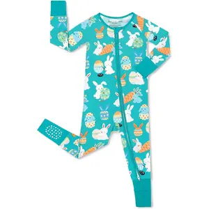 Bamboo Viscose Baby Convertible Footie Pajama, Zipper Pajamas for Baby Boys & Girls, Sleep & Play Footed