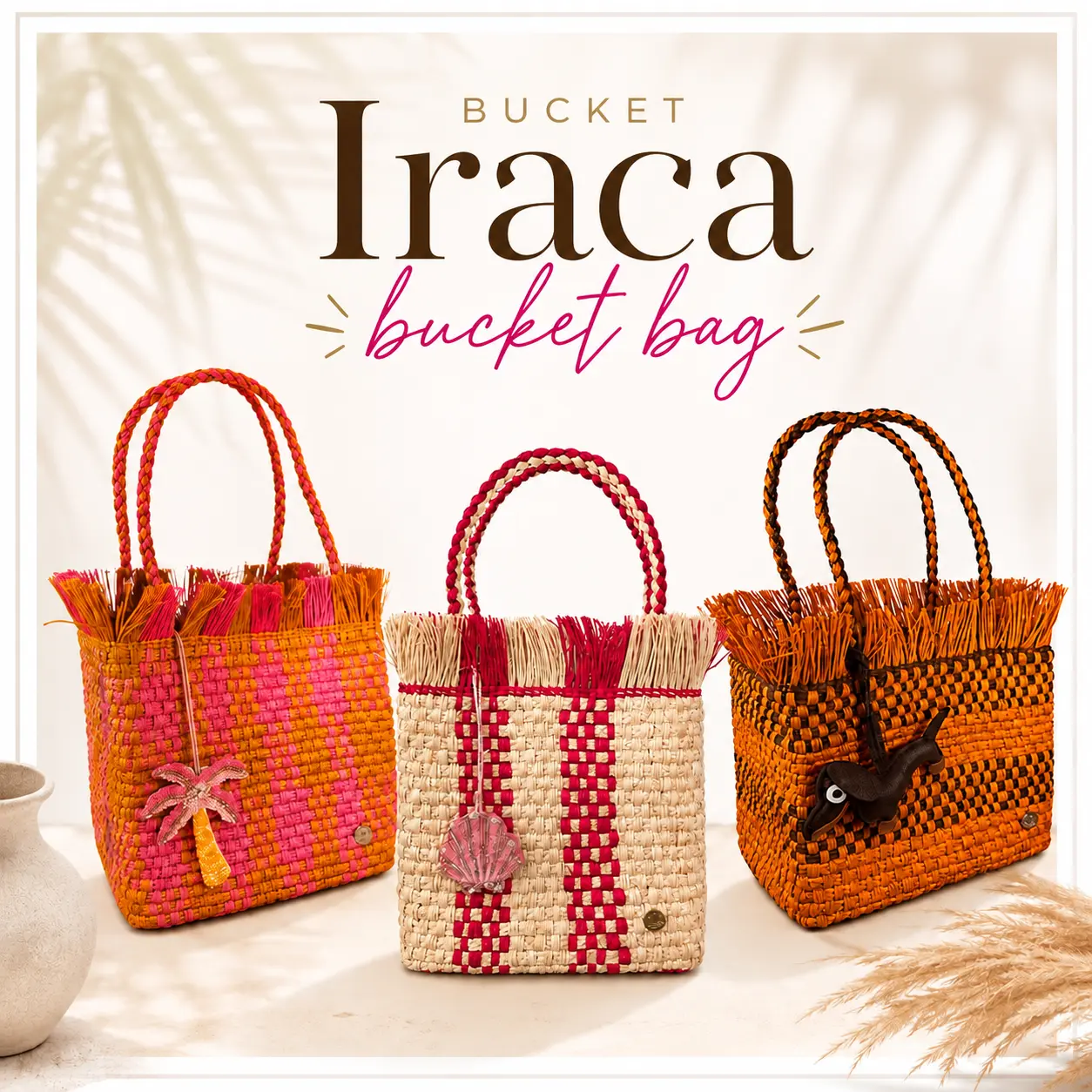 IRACA MEDIUM HANDWOVEN BASKET
