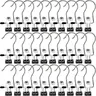 100 Pack Laundry Hooks, Clothes Pins and Hanging Clips Heavy Duty Hangers for Closet, Travel, Pants, Skirts,Socks, Handbags,Wardrobe Organizer