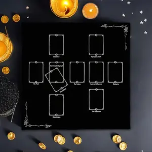 Simplistic Tarot Cloth for Beginners 19x19 Inches Essential Tool for Tarot Enthusiasts Spiritual Journey Witchy Gift Tarot Card Beginner Stable Surface for Cards to Be Laid On