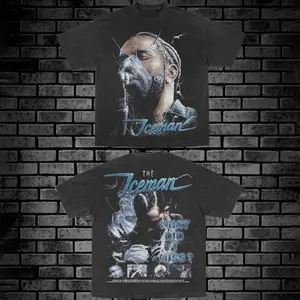 New Album Ice Man Drake T-Shirt Cotton Acid Washed, Frozen Iceman Graphic Tee, Drake Rapper Concert Merch Shirt, Hip Hop Streetwear Oversized Vintage Unisex Gift For Drizzy Fans
