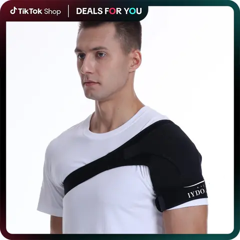 IYDoaMea 1pc Adjustable Wearable Shoulder Brace for Adults - Abrasion Resistant, Athletic Torn Rotator Cuff Support, One Size, Fatigue Relief, Compression, Stability & Recovery for Physical Activities Healthcare Tool