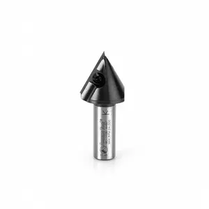 Amana Tool RC-1108 Insert V-Groove 60 Deg x 29/32 CH x 1/2 Inch SHK CNC Router Bit