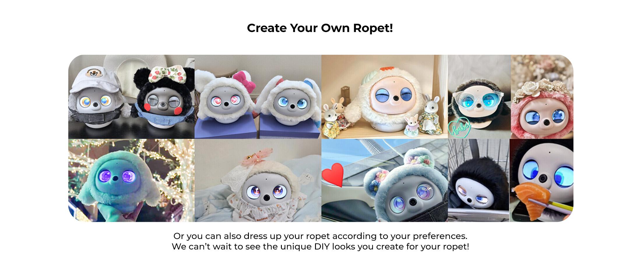 ROPET KAMOMO Companion Interactive Robot Pet, Emotional Support for Kids and Adults, AI Desk Robots, Anxiety Relief Comfort Gift