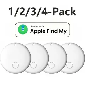 1/2/3/4 pack ios system intelligent GPS tracker, anti lost item locator, limited to ios system use, paired with lanyard, battery replaceable