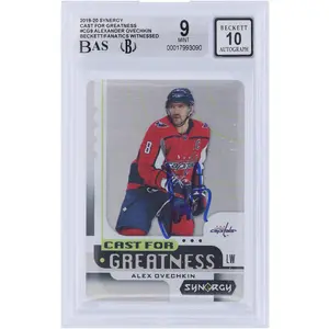 Alexander Ovechkin Washington Capitals Autographed 2019-20 Upper Deck Synergy Cast For Greatness #CG-9 Beckett Fanatics Witnessed Authenticated 10 Card - Fanatics Authentic Certified