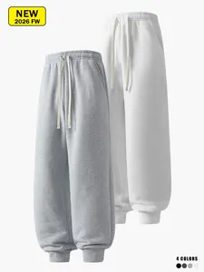 Men’s spring/autumn casual jogger knit sweatpants, loose fit, comfortable and breathable, soft and skin-friendly