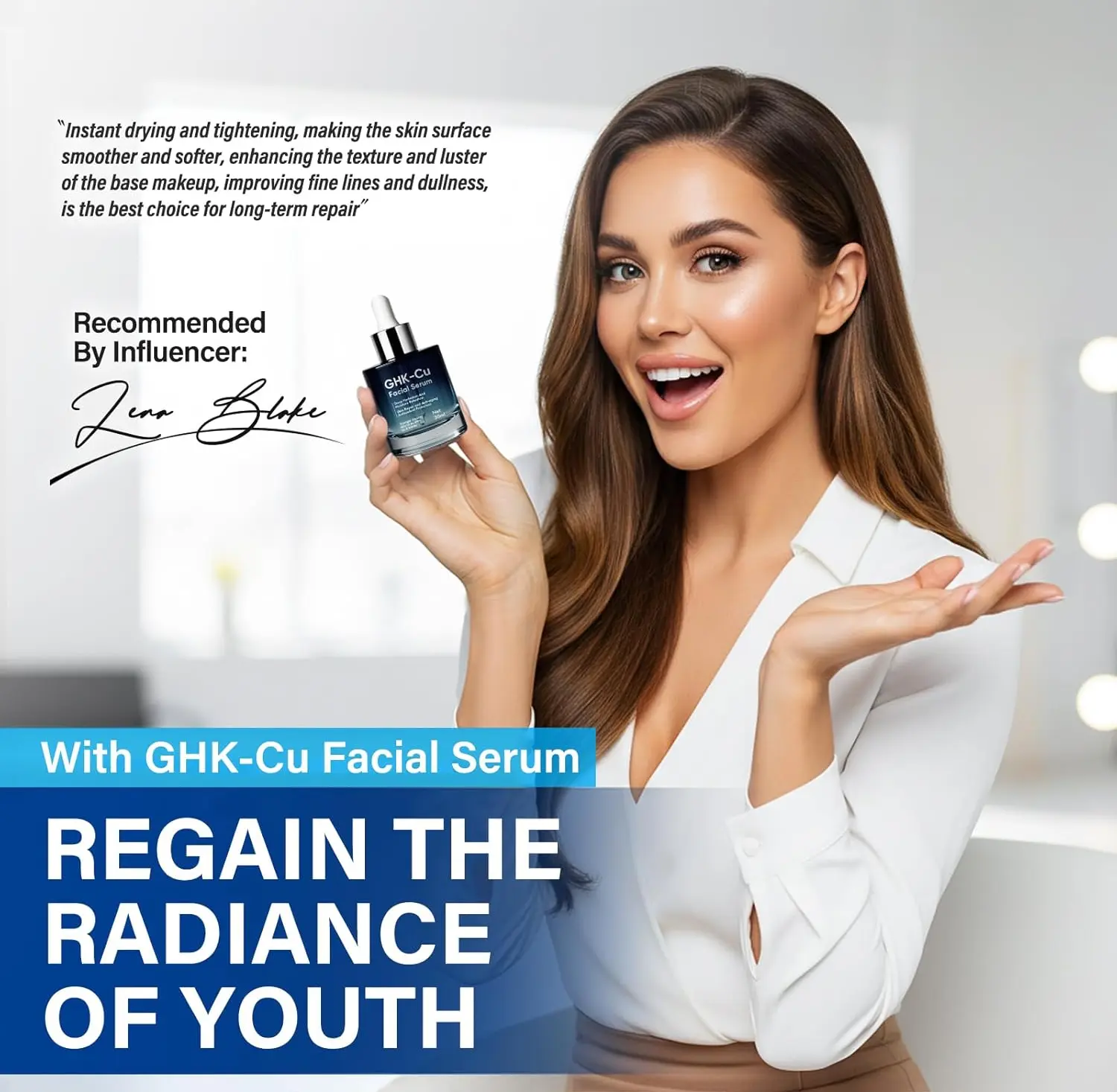 GHK-Cu Copper Peptide Anti-Aging Serum Advanced Repair Deep Hydration Youth Revival 30ml Luxury Facial Serum - TikTok Shop GHK-Cu Copper Peptide Anti-Aging Serum Advanced Repair Deep Hydration Youth Revival 30ml Luxury Facial Serum - TikTok Shop