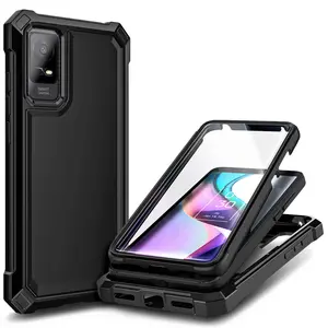 For TCL ION X / ION V Case Full Body Phone Cover With Built-In Screen Protector