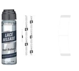 Walker Tape Kit: 1522 (C Contour) and Lace Release 1.4 fl oz Bottle