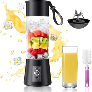 Portable Blender for Shakes and Smoothies - Newly Upgraded 13 Oz Mini Blender with 6 , USB & Type-C Rechargeable, Suitable for Making Fresh Juice, Convenient for Travel and