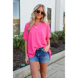 Have It Here V-Neck Pocket Airflow Top - BACK IN STOCK