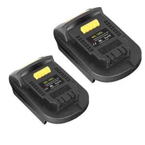KUNLUN MIL18DL Battery Converter Adapter for Milwaukee to Dewalt Battery Adapter, Convert for Milwaukee 18V M18 Battery to Dewalt 20V Battery, Compatible for Dewalt Cordless Tools(Only Adapter) cordless tool Compatibility
